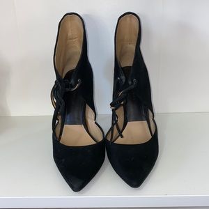Zara Black Suede High Heels SZ 37EU/6.5US